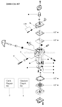 Page D Diagram and Parts List for FEATHERLITE Type 5 Weed Eater Trimmer